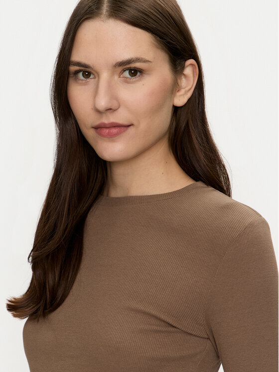 Brave Soul Brave Soul Majica LLT-624LILETH2 Smeđa Regular Fit