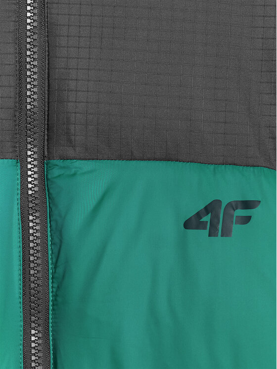 4F 4F Kurtka puchowa MULTI ACTIVE Zielony Regular Fit
