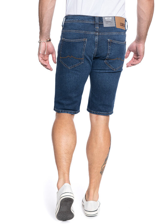 Mustang Mustang Pantaloncini di jeans CHICAGO SHORT Blu Slim Fit