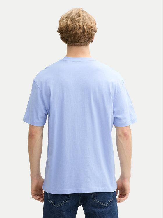 Tom Tailor Denim Tom Tailor Denim T-krekls 1045021 Gaiši zils Relaxed Fit