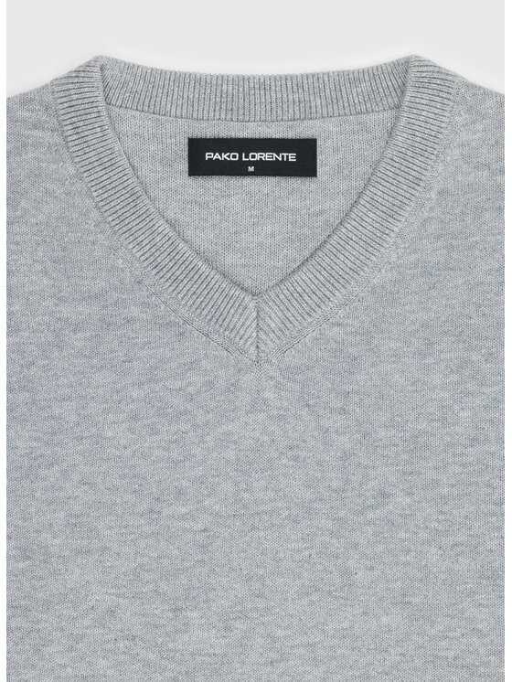 Pako Lorente Pako Lorente Sweter P26WN-2X-010 Szary jasny Straight Fit