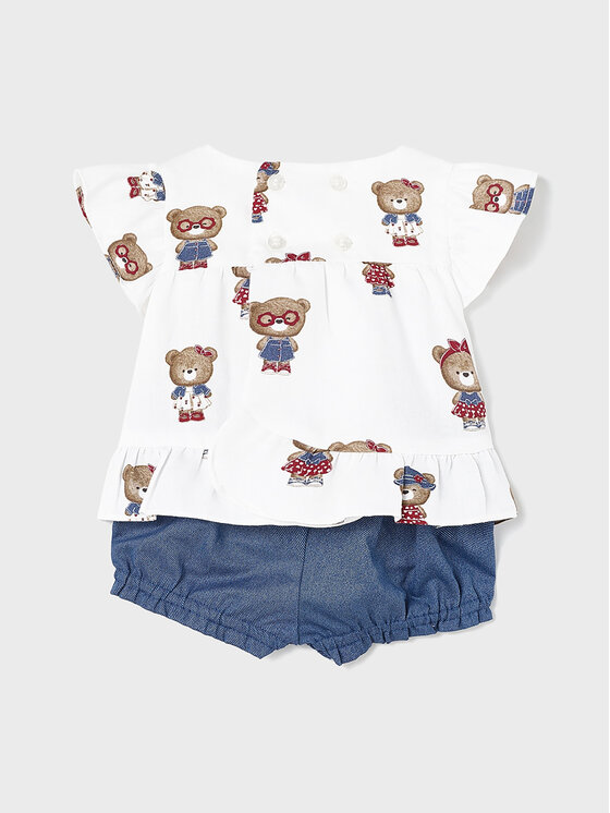 Completo T-shirt e pantaloncini 1256 Multicolore