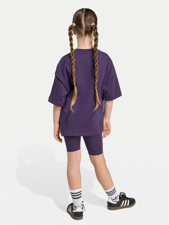 adidas adidas Súprava Tričko a šortky Cycling JY4873 Fialová Regular Fit