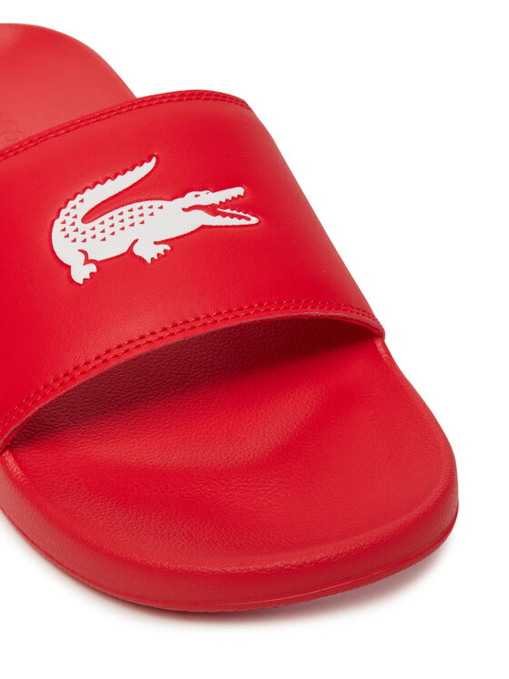 Lacoste Lacoste Klapki Serve Sliders 7-49CMA0041 Czerwony