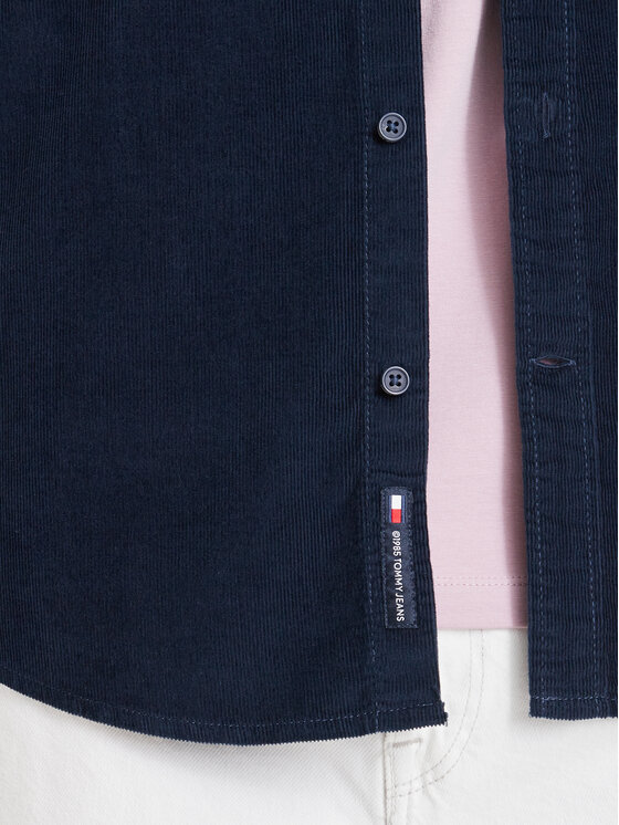 Tommy Jeans Tommy Jeans Πουκάμισο DM0DM23517 Σκούρο μπλε Regular Fit