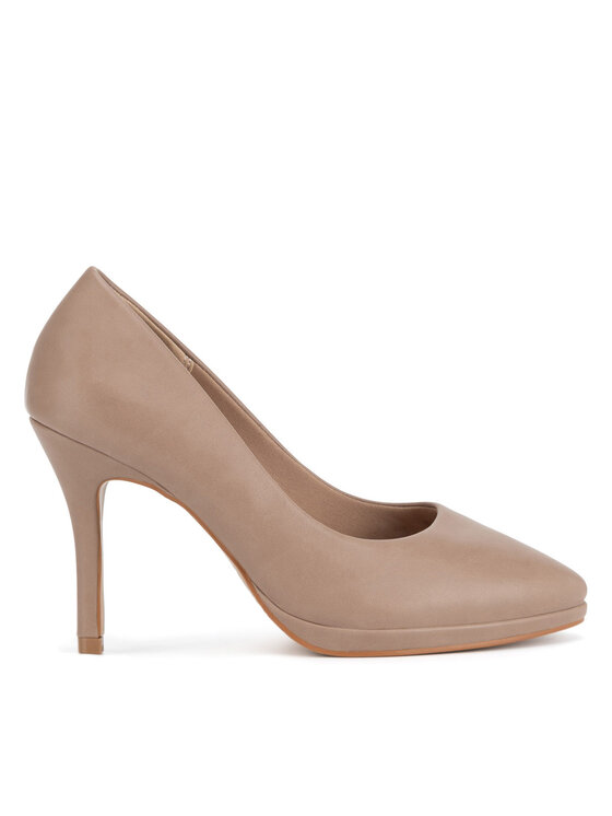 Pantofi cu toc subțire Clara Barson WYL3656-1 Bej