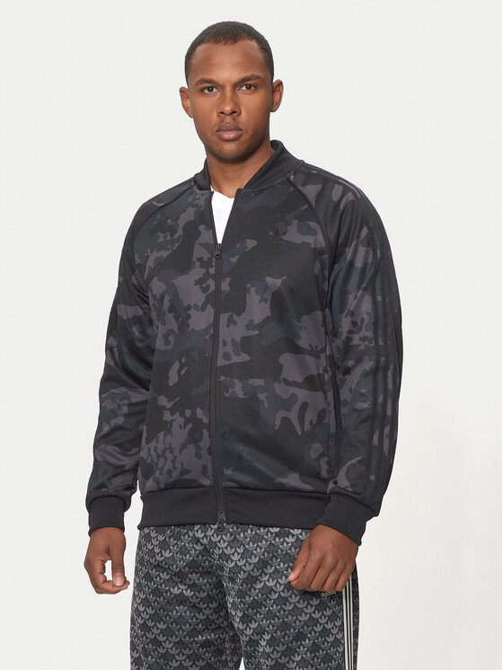 adidas adidas Majica dugih rukava Camo SSTR IS0252 Crna Regular Fit