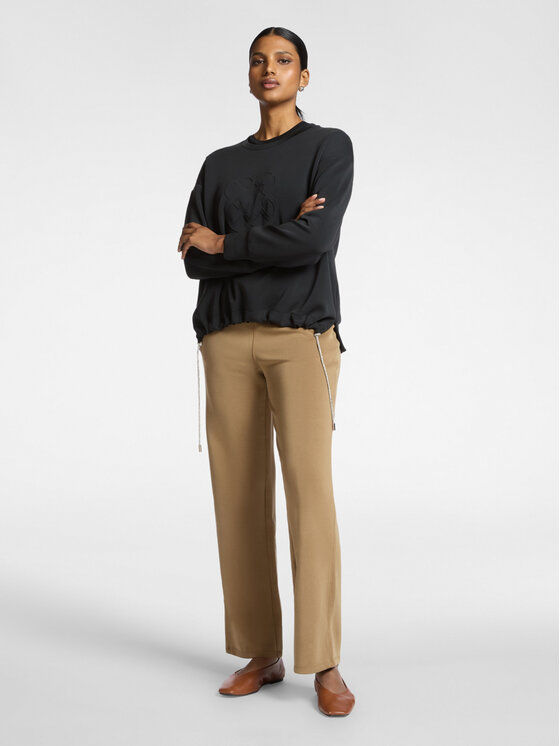 Elena Mirò Elena Mirò Felpa G878Z000531N033 Nero Boxy Fit