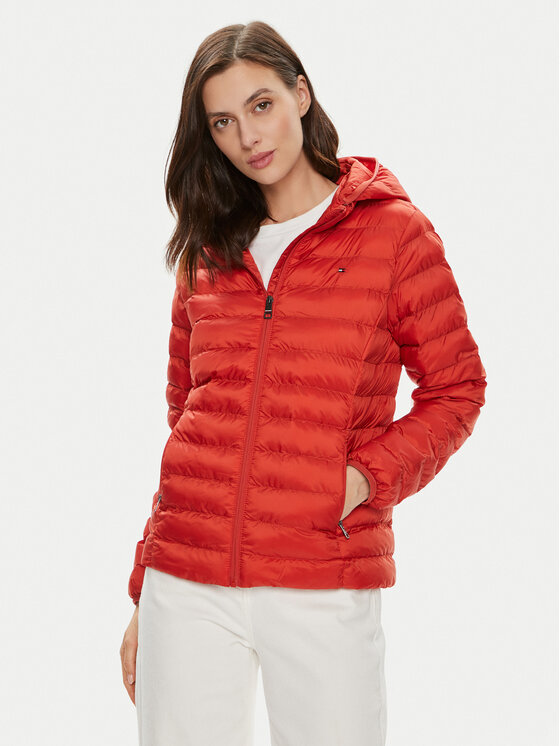 Tommy Hilfiger Geacă din puf WW0WW38927 Roșu Regular Fit