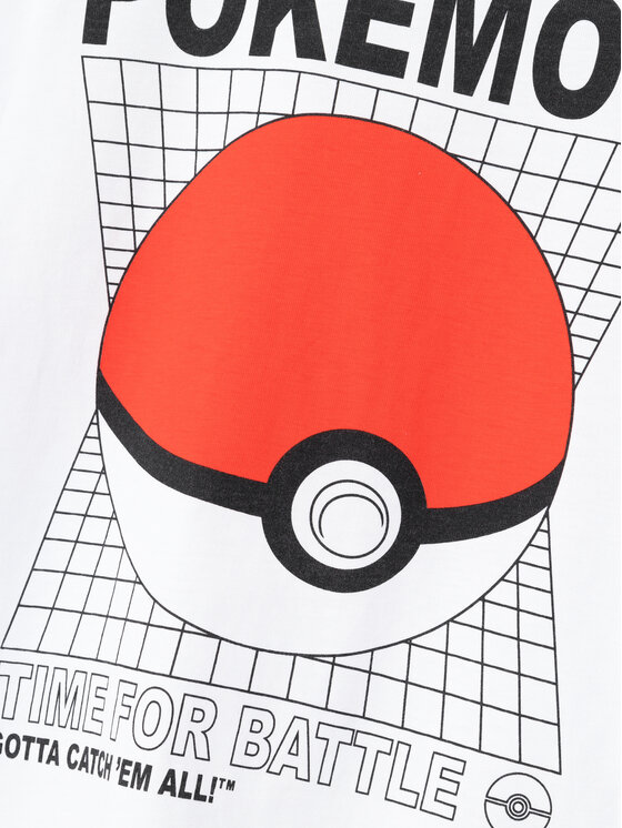 NAME IT NAME IT T-krekls POKEMON 13230851 Balts Regular Fit