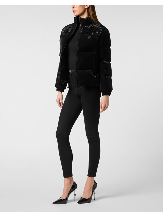 PHILIPP PLEIN PHILIPP PLEIN Kurtka puchowa 26397 Czarny Regular Fit