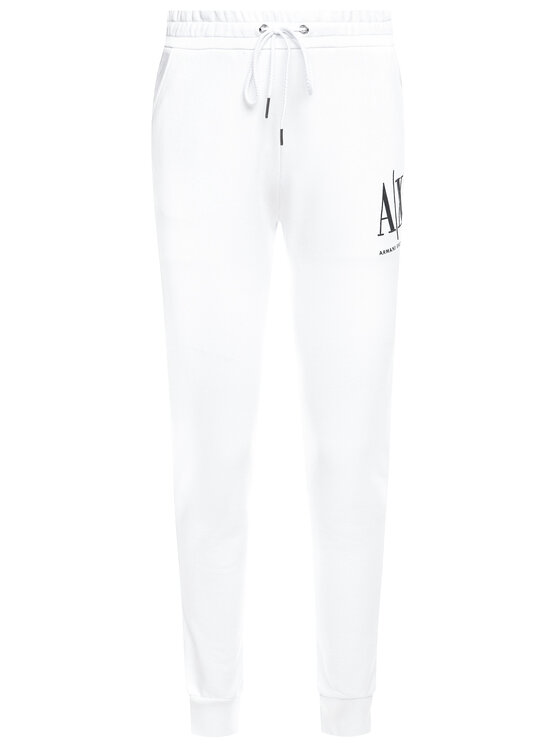 Armani Exchange Armani Exchange Jogginghose 8NYPCX YJ68Z 1000 Weiß Regular Fit