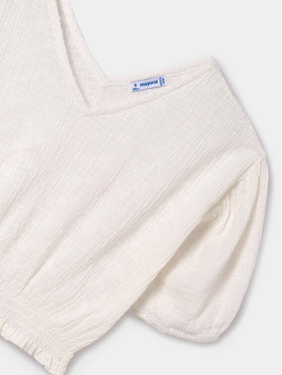 Mayoral Mayoral Bluse 6102 Weiß Regular Fit