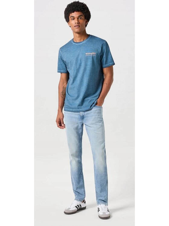 Wrangler Wrangler Jeansy Larston Niebieski jasny Slim Fit