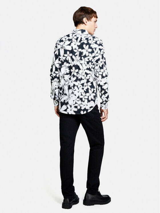 Sisley Sisley Košile 5YH7SQ030 Barevná Regular Fit