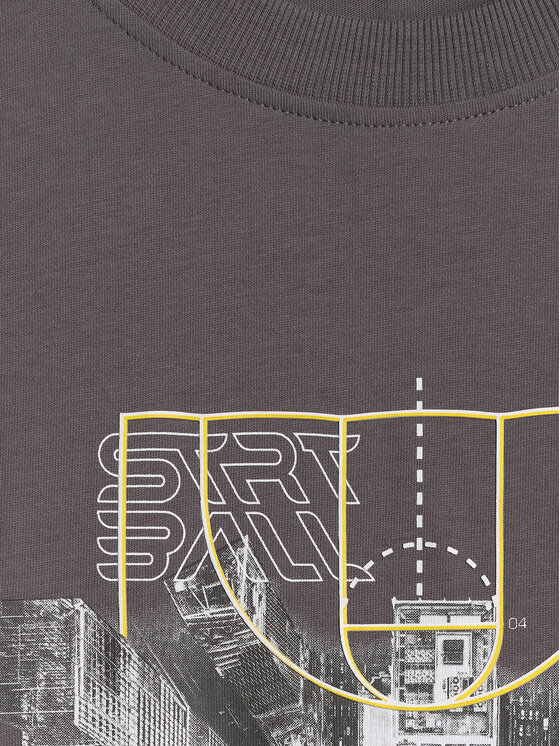 4F 4F T-Shirt CITY Szary Regular Fit