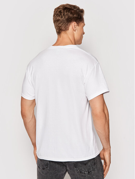 Thrasher Thrasher T-krekls Flame Balts Regular Fit