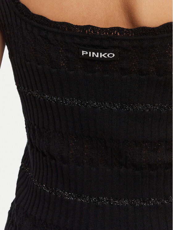 PINKO PINKO Τοπ 104736 A2FC Z99 Μαύρο Regular Fit