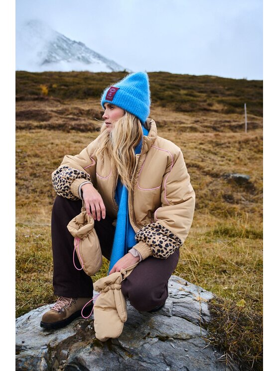 NAOKO NAOKO Kurtka zimowa Tromso Urban Safari Bordowy Regular Fit