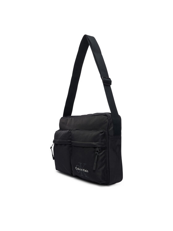 Calvin Klein Calvin Klein Crossover torbica Bolt Laptop Flight Bag LV04D3459G Crna