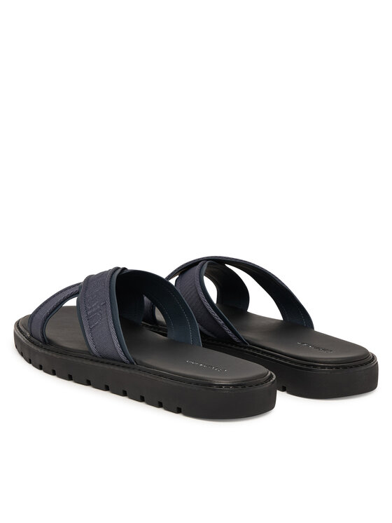 Calvin Klein Calvin Klein Papucs Sq Molded Sandal Xcross Wb HM0HM02101 Sötétkék