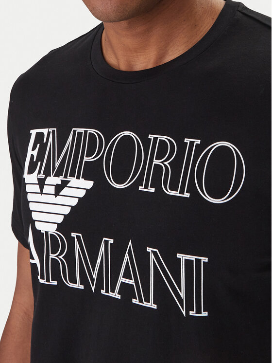 Emporio Armani Emporio Armani Tričko EM000574 AF20434 UC001 Čierna Regular Fit