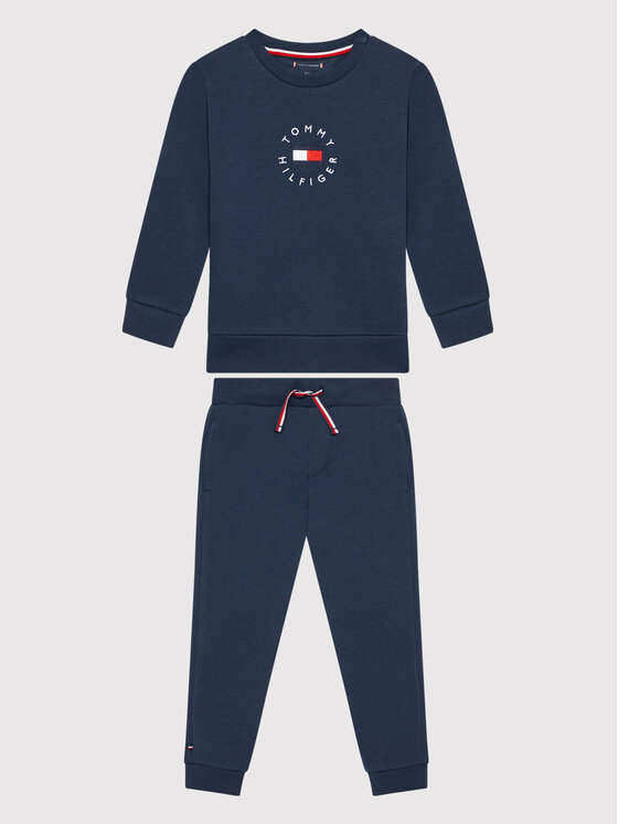 Tommy Hilfiger Tommy Hilfiger Tepláková súprava Baby Heritage Logo KN0KN01371 Tmavomodrá Regular Fit