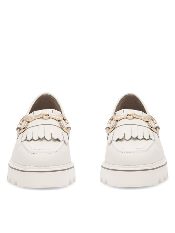 Badura Badura Loafersy NECTOR-06W1-016 Biały