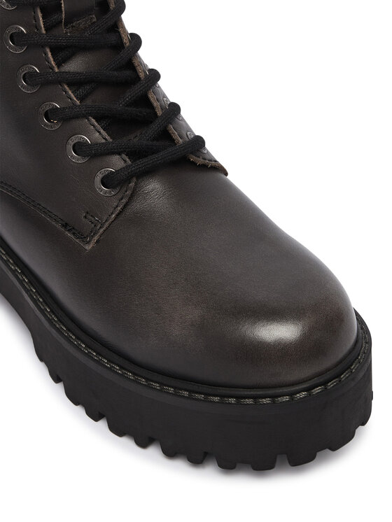 Tommy Jeans Tommy Jeans Trapery Tjw Platform Brushed Lth Boots EN0EN03141 Czarny