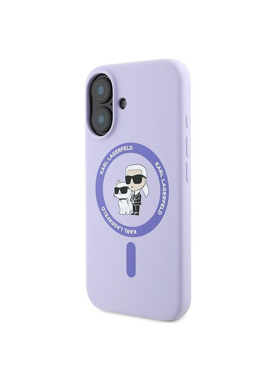 KARL LAGERFELD KARL LAGERFELD Etui na telefon Apple iPhone 16 Plus Fioletowy