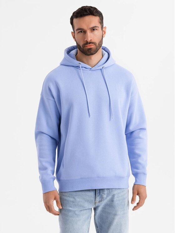 Ombre Ombre Mikina OU-SNBC-0105 Modrá Regular Fit