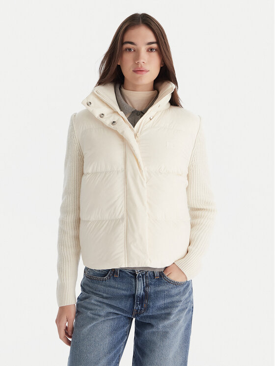Tommy Hilfiger Tommy Hilfiger Pehelykabát Modern WW0WW45738 Ekru Regular Fit
