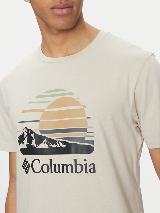 Columbia Columbia Tričko Path Lake™ II Graphic 1934814 Béžová Regular Fit