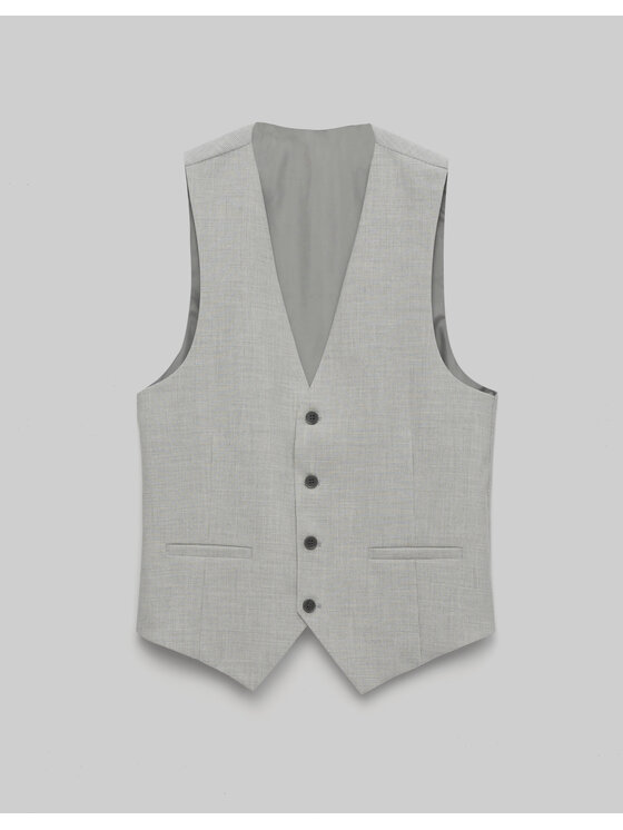 Borgio Borgio Kamizelka garniturowa valdisotto Szary Slim Fit