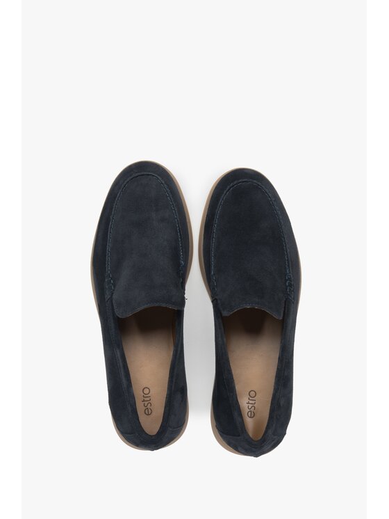 Estro Estro Μοκασίνια ER00117031 Σκούρο μπλε