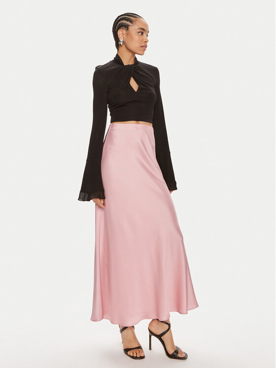 ViCOLO ViCOLO Maxi szoknya TB0342 Rózsaszín Regular Fit