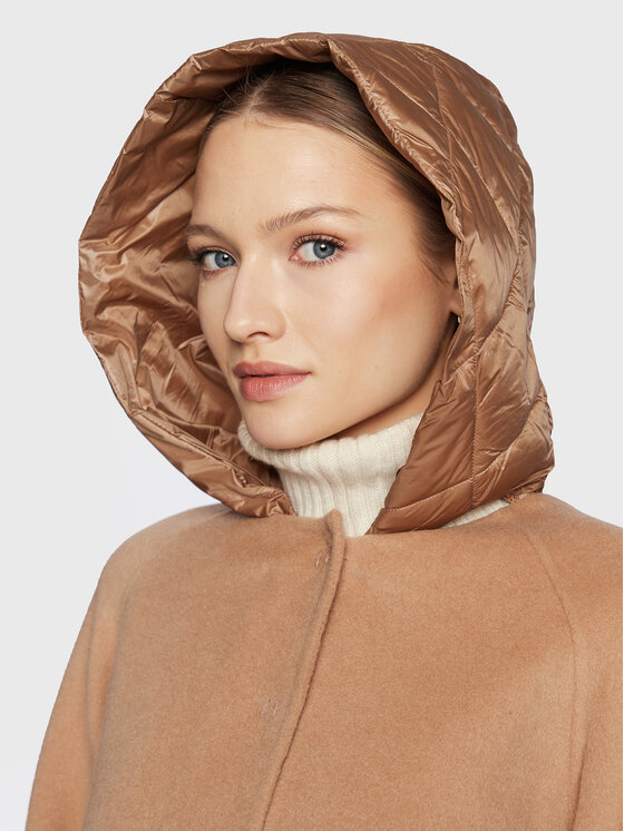 Marella Marella Cappotto di lana Era 30860227 Marrone Regular Fit