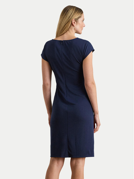 LAUREN RALPH LAUREN LAUREN RALPH LAUREN Cocktail obleka 200P03763001 Mornarsko modra Slim Fit