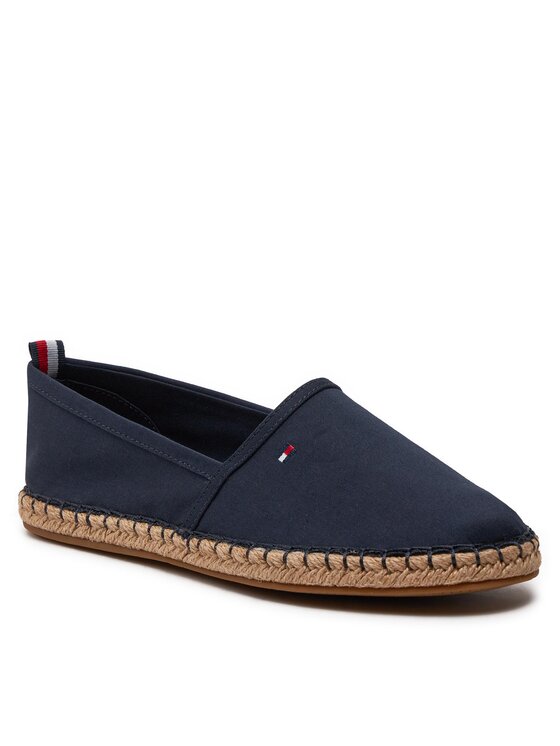 Tommy Hilfiger Tommy Hilfiger Espadrillid Basic Tommy Flat Espadrille FW0FW06497 Tumesinine