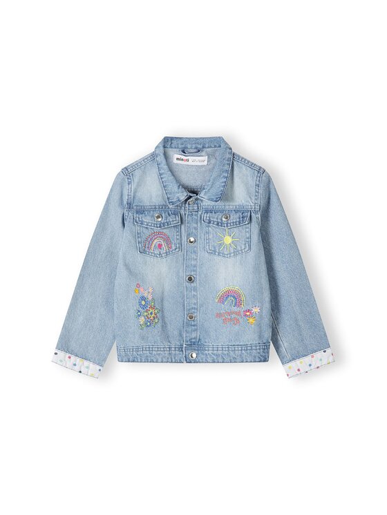 Kurtka jeansowa MINOTI, Rozmiar 86/92, Niebieski, 22jacket1