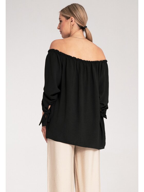 FIGL FIGL Blúzka M1133 Čierna Regular Fit