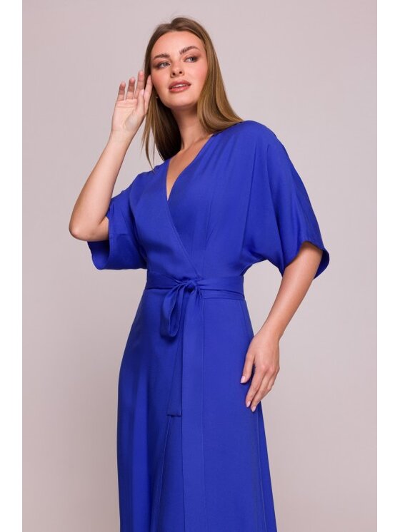 Stylove Stylove Sukienka letnia S406 Niebieski Beachy Fit