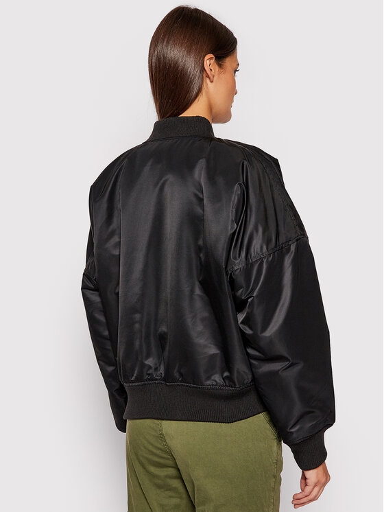 Alpha Industries Alpha Industries Μπόμπερ μπουφάν MA-1 128002 Μαύρο Regular Fit