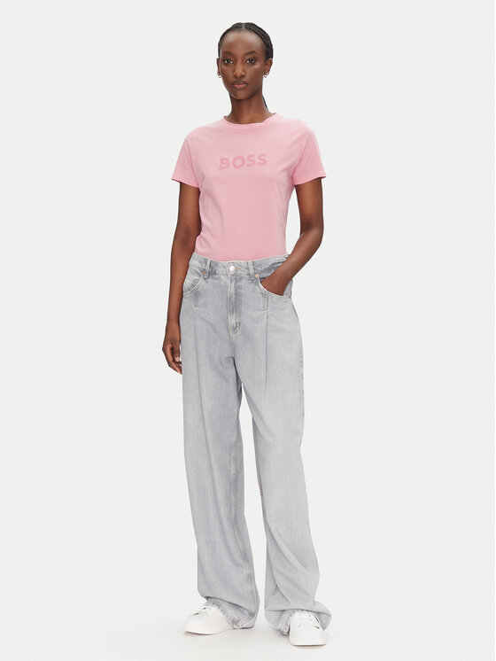 BOSS BOSS Футболка C_Elogo_5 50501139 Рожевий Regular Fit
