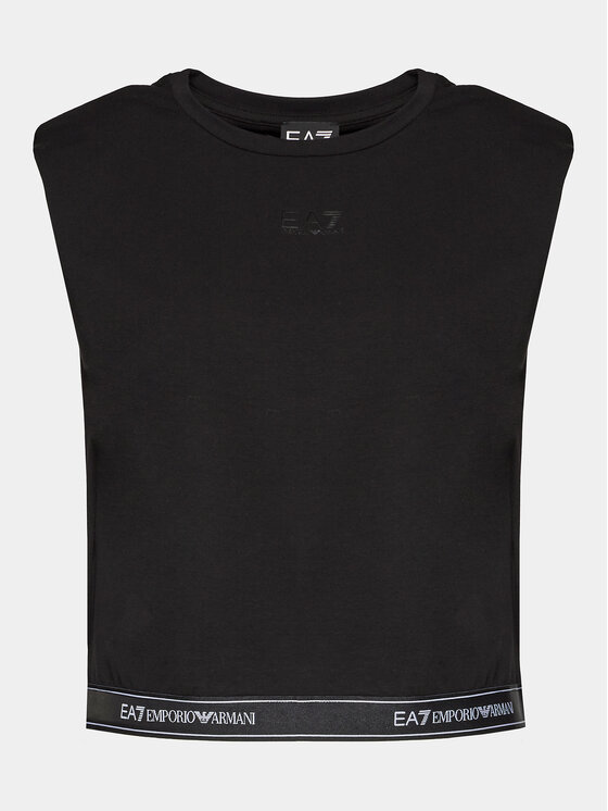EA7 Emporio Armani EA7 Emporio Armani T-shirt 3DTT22 TJ6SZ 1200 Crna Regular Fit