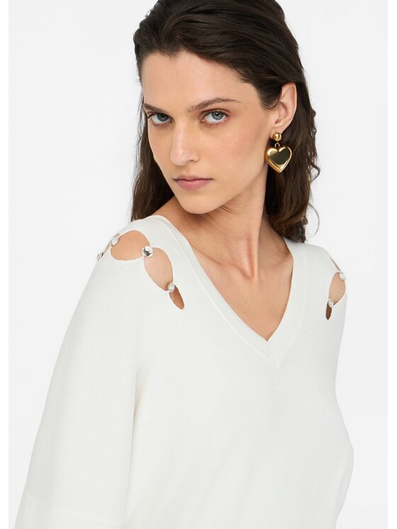 Liu Jo Liu Jo Maglione MF5037MS99E10701 Bianco Regular Fit