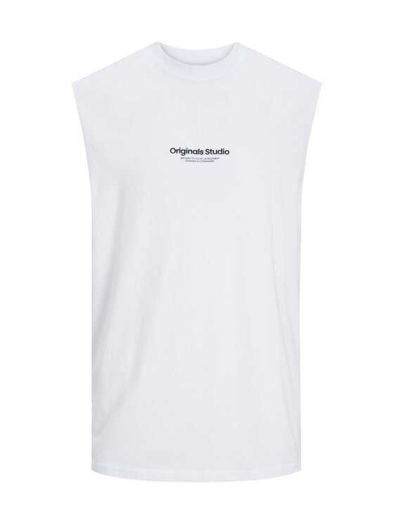 Jack&Jones Jack&Jones Tank top Vesterbro 12250430 Valge Oversize