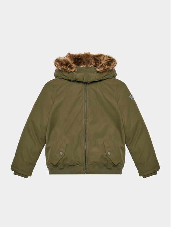 Doudoune Veste GUESS Vert Olive Taille 16 Ans - Occasion Très Bon état - Port Gratuit Mondial Relay
