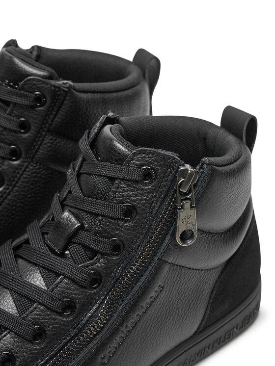 Calvin Klein Jeans Calvin Klein Jeans Tenisice Classic Cupsole Zip Mid In YM0YM01156 Crna