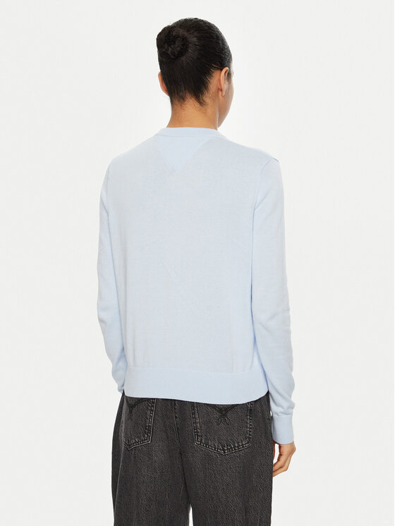 Tommy Jeans Tommy Jeans Džemperis Essential DW0DW20159 Gaiši zils Regular Fit